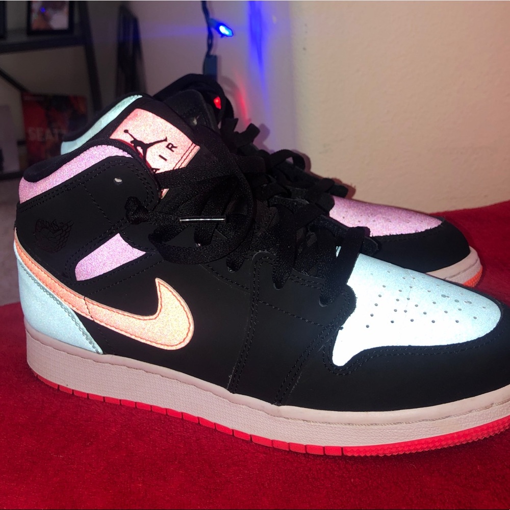 Jordan Kids Sneakers Black and Pink